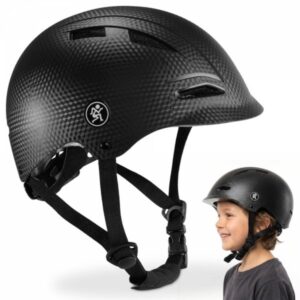 Kask dziecięcy i młodzieżowy na rower, hulajnogę HyperMotion rozmiar M (48-58 cm), kolor czarny