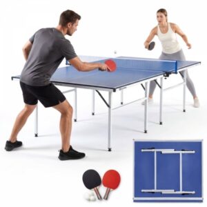 Składany stół do ping ponga, Tenis stołowy HyperMotion – pełnowymiarowy 274 x 152,5 x 76 cm