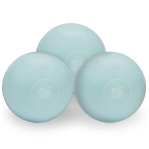 Piłki do suchego basenu, 6 cm, zestaw 200 szt:100: perłowe, 50: srebrne, 50: miętowy