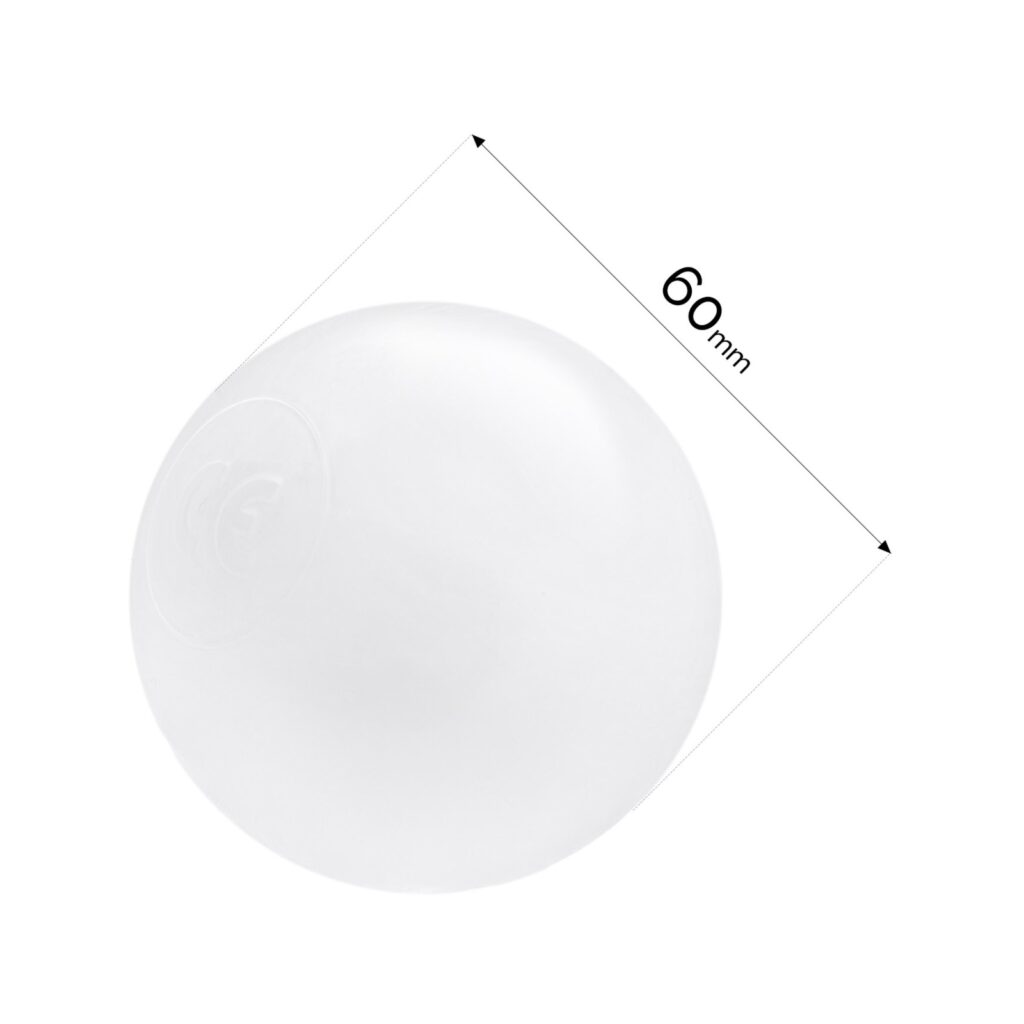 MISIOO Piłka do suchego basenu, 6 cm, transparentna