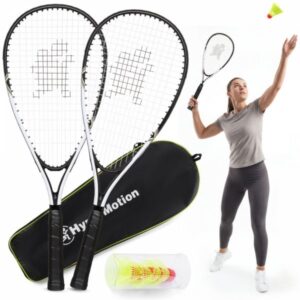 Speed Badminton Zestaw do Gry Hypermotion – 2 Rakiety, 5 Speed Lotek, Torba Transportowa, Crossminton