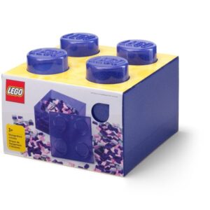 LEGO 40090800 Classic Pojemnik klocek LEGO Brick 4 z pokrywką – Fioletowy