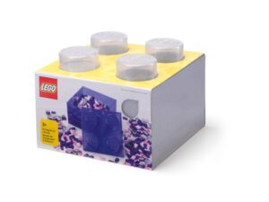 LEGO 40090803 Classic Pojemnik klocek LEGO Brick 4 z pokrywką – Przezroczysty