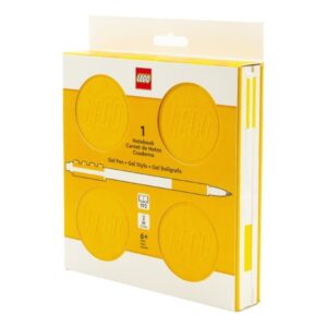 LEGO 53565 Classic Kwadratowy notatnik LEGO z długopisem - Żółty