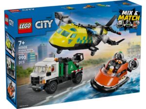 LEGO 60505 City Zestaw z samolotem, ciężarówką serwisową i poduszkowcem