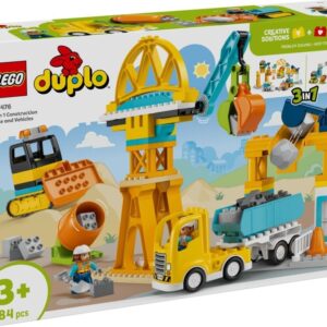 LEGO 10476 DUPLO Plac budowy z pojazdami 3 w 1