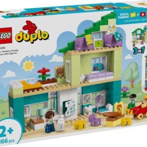 LEGO 10470 DUPLO Nowoczesny dom rodzinny 3 w 1 z figurkami