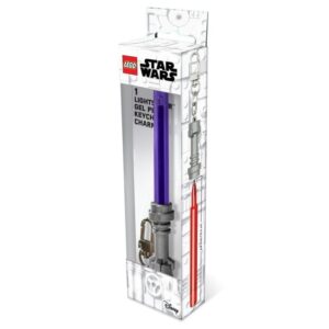 LEGO 53516 Classic Star Wars – żelowy długopis Świetlny Miecz z klipsem (fioletowy)