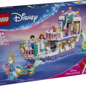 LEGO 43299 Disney Animation Królewska łódź weselna Arielki