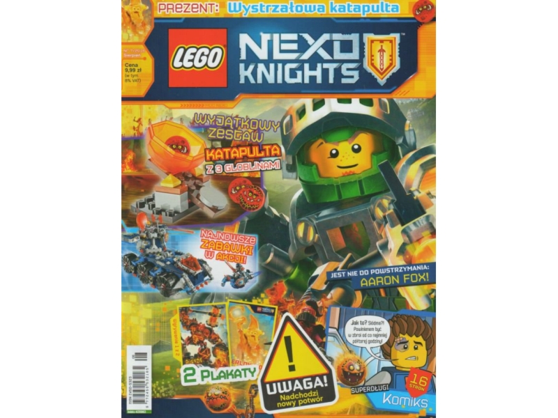 LEGO Nexo Knights 409960 magazyn 7/2016 + Wystrzałowa katapulta