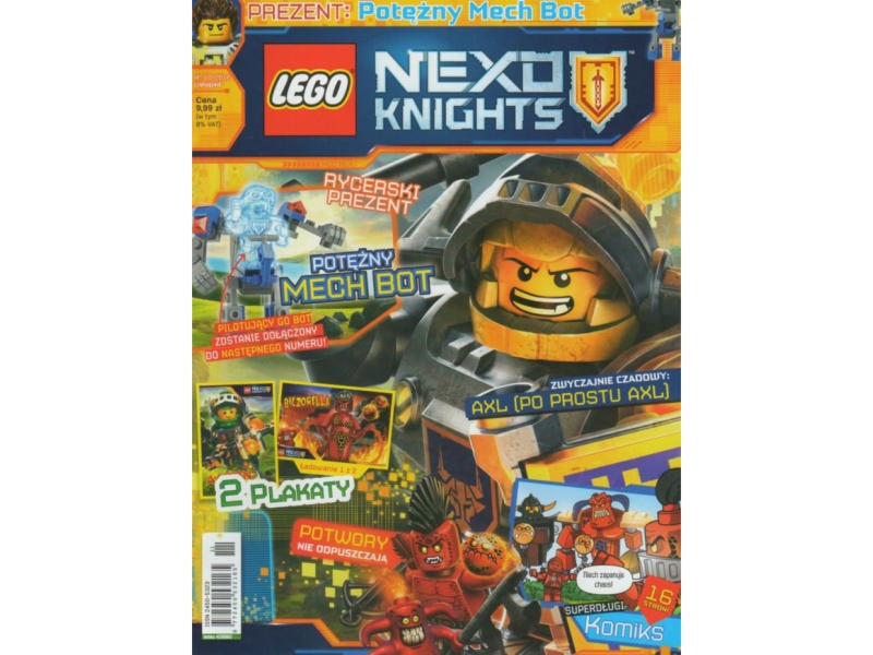 LEGO Nexo Knights 409960 magazyn 10/2016 + Potężny Mech Bot