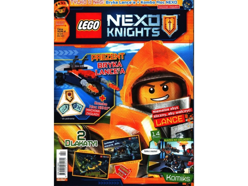LEGO Nexo Knights 409960 magazyn 4/2017 + Bryka Lance`a + Kombo Moc NEXO