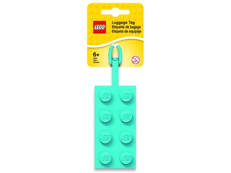 LEGO 52036 Silikonowa zawieszka klocek lazur