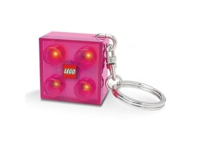 Brelok latarka LEGO LGL-KE3GT LED Różowy klocek