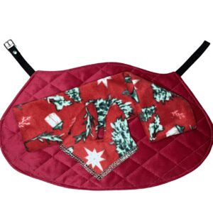 Polarowy Zestaw Świąteczny - Derka/Nauszniki/Szalik dla Hobby Horse