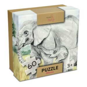 Puzzle dla dzieci 60-elementowe Słonie